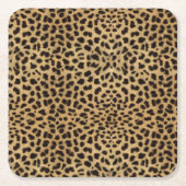 チータープリント スクエアペーパーコースター (正面)