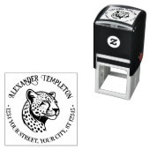 チーターヘッド#1P名前差出人住所 セルフインキングスタンプ (インサイチュ)