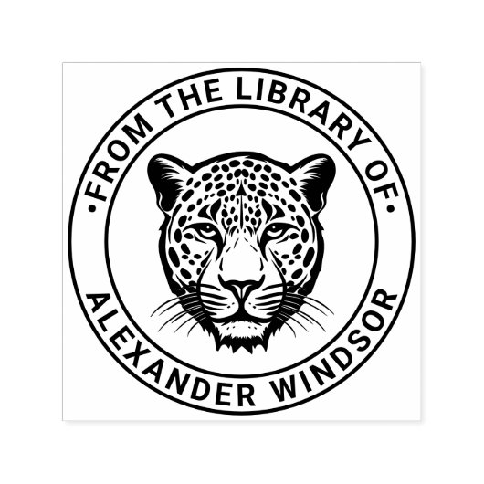 チーターヘッド#2図書名 セルフインキングスタンプ (デザイン)