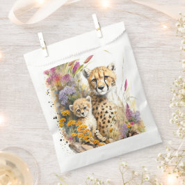 チーターベビーと母 フェイバーバッグ