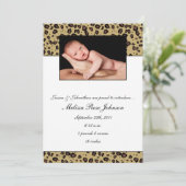 チーターベビー誕生 案内状 (スタンド正面)