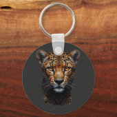 チーターポートレート キーホルダー (正面)