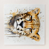 チーターポートレート ジグソーパズル (横)