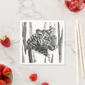 チーターポートレート スタンダードカクテルナプキン (インサイチュ)