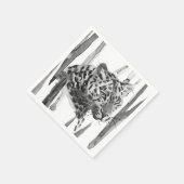 チーターポートレート スタンダードカクテルナプキン (角)