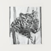 チーターポートレート タペストリー (正面)