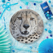 チーターポートレート ペーパープレート (パーティー)