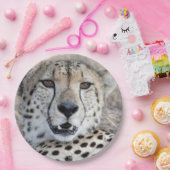 チーターポートレート ペーパープレート (パーティー)