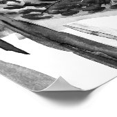 チーターポートレート ポスター (角)