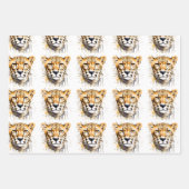チーターポートレート ラッピングペーパーシート (正面2)