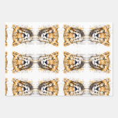 チーターポートレート ラッピングペーパーシート (正面)