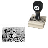 チーターポートレート ラバースタンプ (押印)