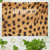 チーター動物の毛皮 キッチンタオル (折り畳み)