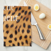 チーター動物の毛皮 キッチンタオル (四つ折り)