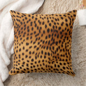 チーター動物の毛皮 クッション (ブランケット)