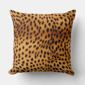 チーター動物の毛皮 クッション (正面)