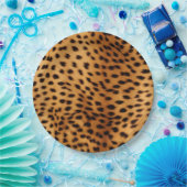 チーター動物の毛皮 ペーパープレート (パーティー)