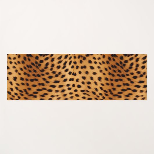 チーター動物の毛皮 ヨガマット (正面(横))