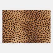 チーター動物の毛皮 ラッピングペーパーシート (正面3)