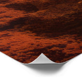 チーター動物の野生動物の自然カラフル芸術 ポスター (角)