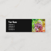 チーター動物ファンキー写真 スキニー名刺 (正面)