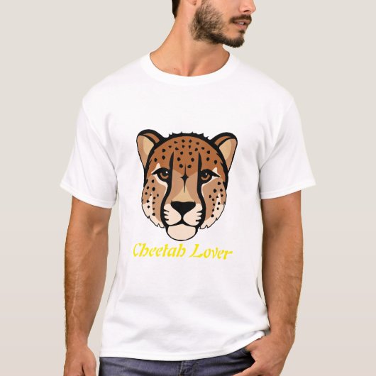 チーター愛好家 コンサベーションサポートTシャツ Tシャツ (正面)