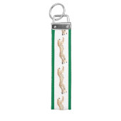 チーター手首キーチェーン リストバンドキーホルダー (鍵トップ)