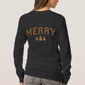 チーター柄のクリスマスTシャツ Tシャツ (裏面)