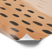 チーター柄プリント、赤ちゃん部屋インテリア、ベビー壁アート ポスター (コーナー)