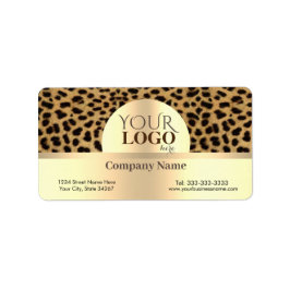 チーター柄 ラベル