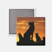 チーター科 マグネット (正面/裏面)