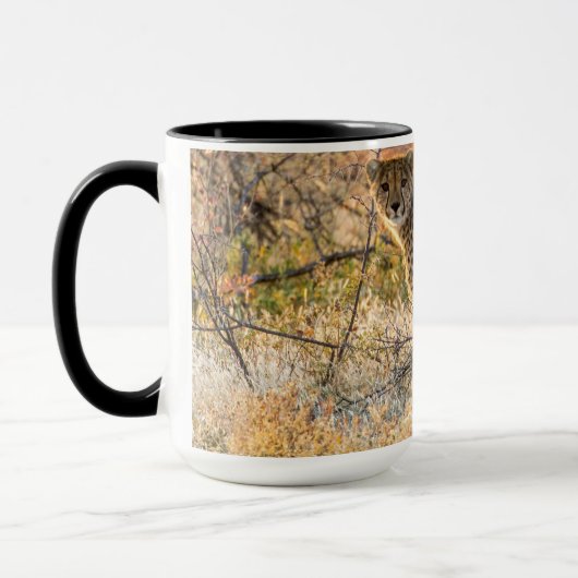 チーター見のまわりにた マグカップ (左)