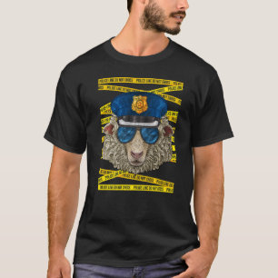 チーター警察官の警察官の警察農場アニメーション Tシャツ