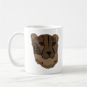 チーター野生動物 コーヒーマグカップ (左)