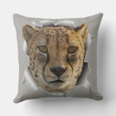 チーター野生生物 クッション (裏面)