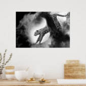 チーター野良猫の狩りポスター ポスター (キッチン)