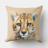 チーター顔 クッション (正面)