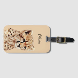 チーター顔 パーソナライズされた ラゲッジタグ