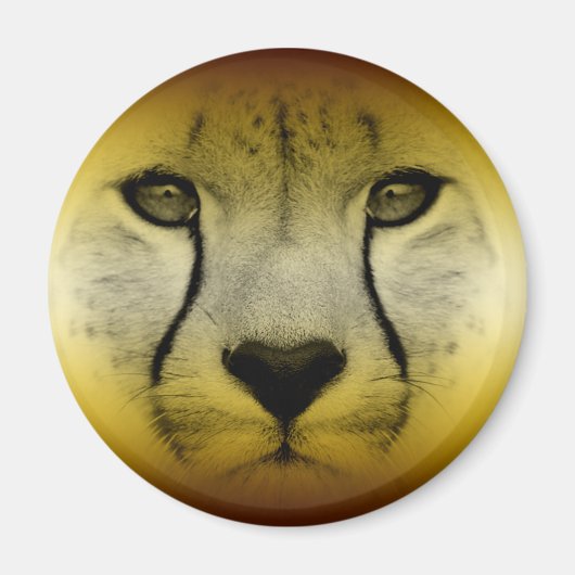 チーター顔 マグネット (正面)