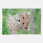 チーター002 キッチンタオル (横)