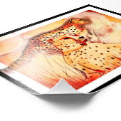 チーター5 x 7プリント フォトプリント            (角)