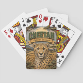チーター アフリカ サバンナ POPCUT トランプ