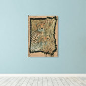 チーター キャンバスプリント (インサイチュ (ウッドフロア))