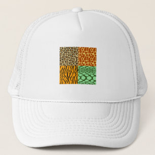チーター、キリン、タイガー、ヘビ キャップ
