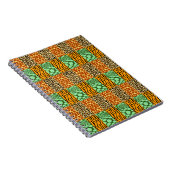 チーター、キリン、タイガー、ヘビ ノートブック (右側)