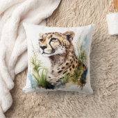 チーター クッション (ブランケット)