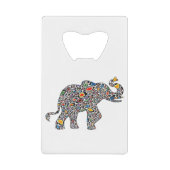 チーター・ゾウ クレジットカード栓抜き (正面)