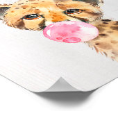 チーター バブル ジャングル サファリ ぬりえ アート プリント (角)