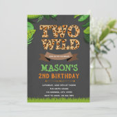 チーター+ヒョウのワイルドパーティー招待状 招待状 (スタンド正面)