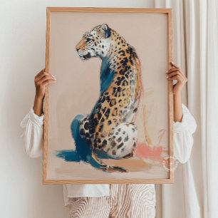 チーター ヒョウ 絵画 ウォールアート 壁画 サファリ
